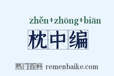 枕中编是什么意思的图片